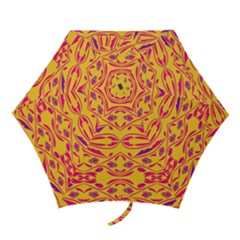 Folk Flowers Print Floral Pattern Ethnic Art Mini Folding Umbrellas by Eskimos