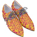 Folk flowers print Floral pattern Ethnic art Pointed Oxford Shoes View3