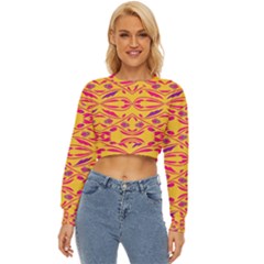 Folk Flowers Print Floral Pattern Ethnic Art Lightweight Long Sleeve Sweatshirt