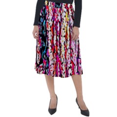 Colorful Bark Classic Velour Midi Skirt 