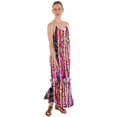 Colorful Bark Cami Maxi Ruffle Chiffon Dress by 3cl3ctix