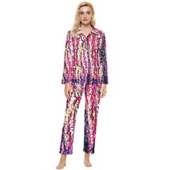 Colorful Bark Womens  Long Sleeve Velvet Pocket Pajamas Set