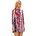 Colorful Bark Long Sleeve Babydoll Dress View3