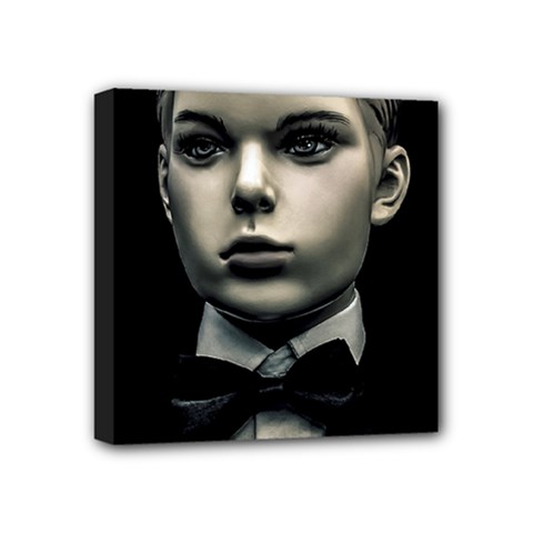 Evil Boy Manikin Portrait Mini Canvas 4  X 4  (stretched) by dflcprintsclothing