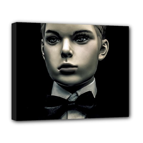 Evil Boy Manikin Portrait Deluxe Canvas 20  X 16  (stretched)