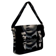 Evil Boy Manikin Portrait Buckle Messenger Bag by dflcprintsclothing