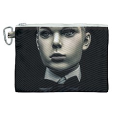 Evil Boy Manikin Portrait Canvas Cosmetic Bag (xl)