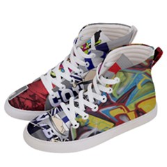 Closeup Men s Hi-top Skate Sneakers by grimelab