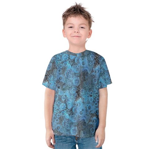 Abstract Surface Texture Background Kids  Cotton Tee by dflcprintsclothing