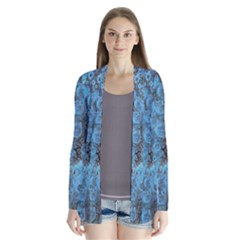 Abstract Surface Texture Background Drape Collar Cardigan by dflcprintsclothing