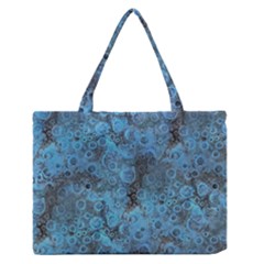 Abstract Surface Texture Background Zipper Medium Tote Bag