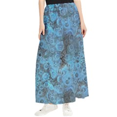 Abstract Surface Texture Background Maxi Chiffon Skirt by dflcprintsclothing