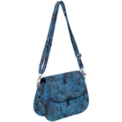 Abstract Surface Texture Background Saddle Handbag by dflcprintsclothing