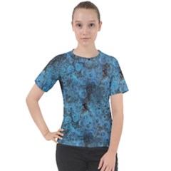 Abstract Surface Texture Background Women s Sport Raglan Tee