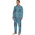 Abstract Surface Texture Background Men s Long Sleeve Velvet Pocket Pajamas Set View3