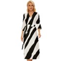 Zebra Lines Midsummer Wrap Dress View1