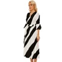 Zebra Lines Midsummer Wrap Dress View2