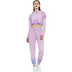 96321 Cropped Zip Up Lounge Set