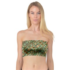 Colorful Stylized Botanic Motif Pattern Bandeau Top by dflcprintsclothing