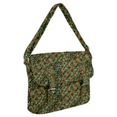 Colorful Stylized Botanic Motif Pattern Buckle Messenger Bag by dflcprintsclothing