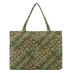 Colorful Stylized Botanic Motif Pattern Medium Tote Bag by dflcprintsclothing