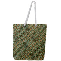 Colorful Stylized Botanic Motif Pattern Full Print Rope Handle Tote (large) by dflcprintsclothing