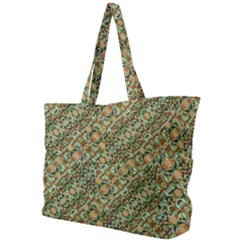 Colorful Stylized Botanic Motif Pattern Simple Shoulder Bag by dflcprintsclothing