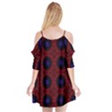 Blue and Red Tie Dye Cutout Spaghetti Strap Chiffon Dress View2