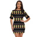 Tribal shapes Black Just Threw It On Dress View1