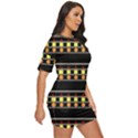 Tribal shapes Black Just Threw It On Dress View3