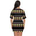 Tribal shapes Black Just Threw It On Dress View4