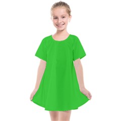 Plain Green Kids  Smock Dress