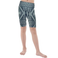 Abstract Pattern Geometric Backgrounds Kids  Mid Length Swim Shorts by Eskimos