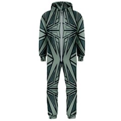 Abstract Pattern Geometric Backgrounds Hooded Jumpsuit (men) by Eskimos