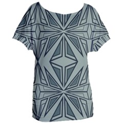 Abstract Pattern Geometric Backgrounds Women s Oversized Tee by Eskimos