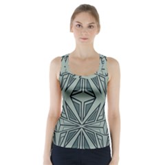 Abstract Pattern Geometric Backgrounds Racer Back Sports Top by Eskimos