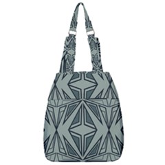 Abstract Pattern Geometric Backgrounds Center Zip Backpack by Eskimos