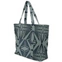 Abstract pattern geometric backgrounds Zip Up Canvas Bag View1