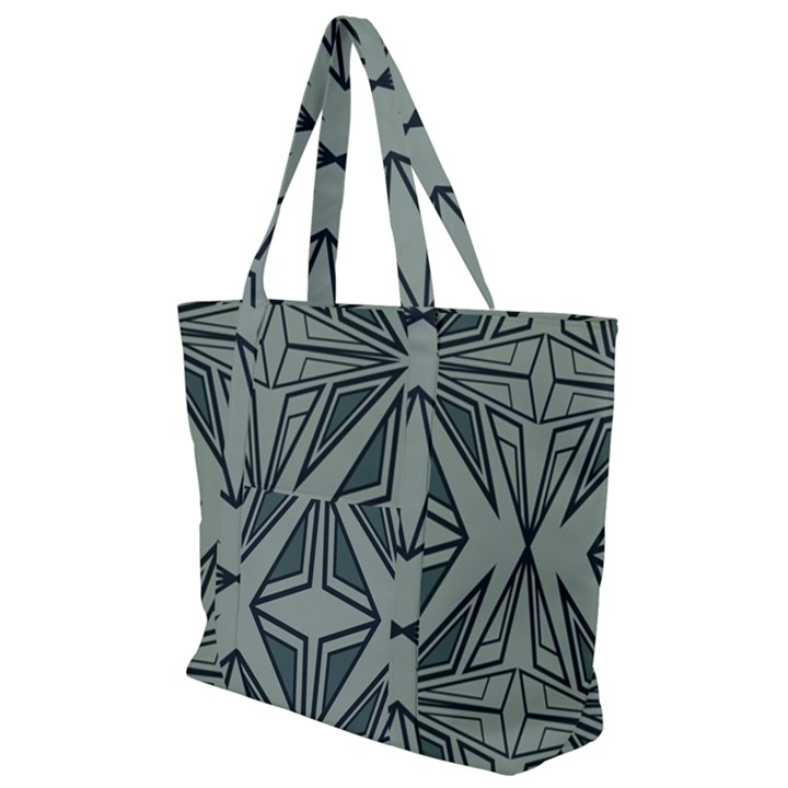 Abstract pattern geometric backgrounds Zip Up Canvas Bag