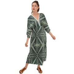 Abstract Pattern Geometric Backgrounds Grecian Style  Maxi Dress by Eskimos