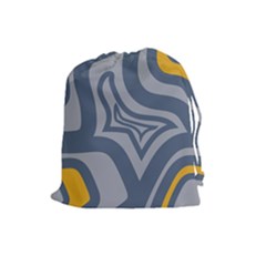 Abstract Pattern Geometric Backgrounds Drawstring Pouch (large) by Eskimos