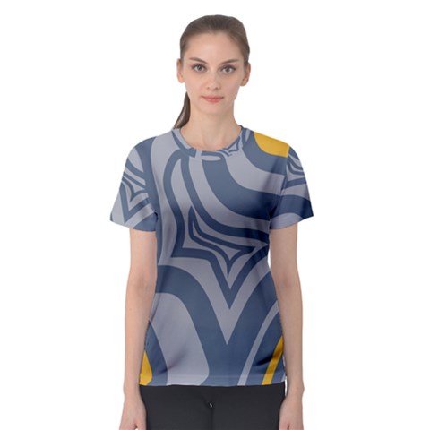 Abstract Pattern Geometric Backgrounds Women s Sport Mesh Tee by Eskimos