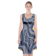 Abstract Pattern Geometric Backgrounds Racerback Midi Dress by Eskimos