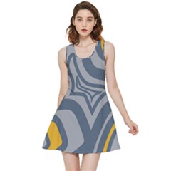 Abstract Pattern Geometric Backgrounds Inside Out Reversible Sleeveless Dress by Eskimos