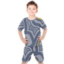 Abstract pattern geometric backgrounds Kids  Tee and Shorts Set View1