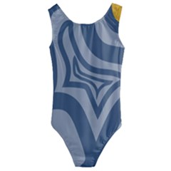 Abstract Pattern Geometric Backgrounds Kids  Cut-out Back One Piece Swimsuit by Eskimos