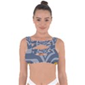 Abstract pattern geometric backgrounds Bandaged Up Bikini Top View1