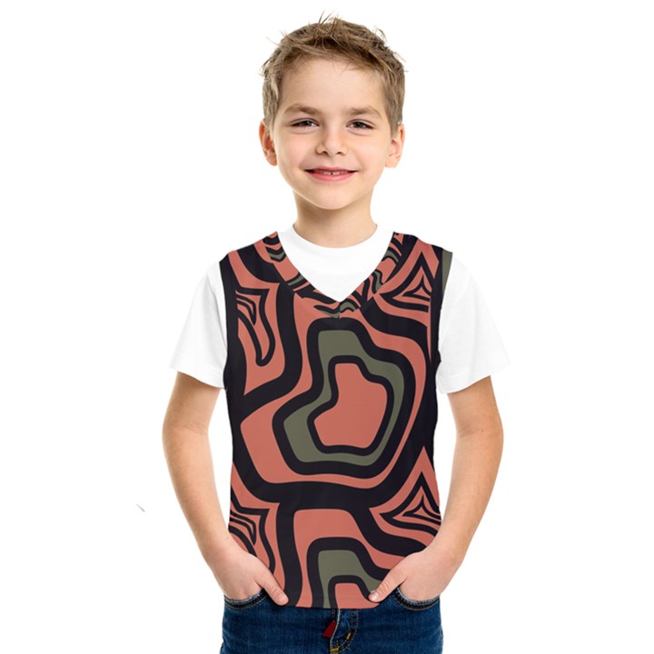 Abstract pattern geometric backgrounds Kids  Basketball Tank Top