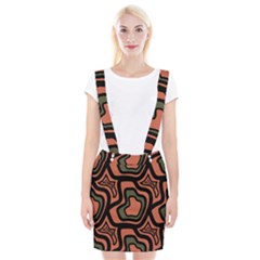 Abstract Pattern Geometric Backgrounds Braces Suspender Skirt by Eskimos