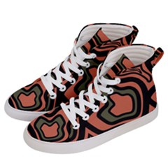 Abstract Pattern Geometric Backgrounds Women s Hi-top Skate Sneakers by Eskimos